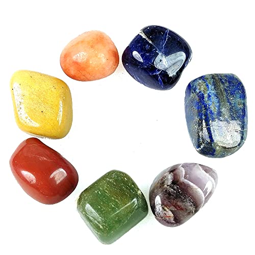 Image of Reiki Crystal Products Certified Natural Crystal Tumble Stone Kit | Multiple Crystal Stone Sets for Meditation, Reiki, Chakra & Spiritual Practices