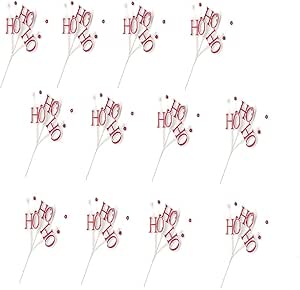 Amazon.com: Factory Direct Craft Group of 12 Floral Embellishing HO HO ...