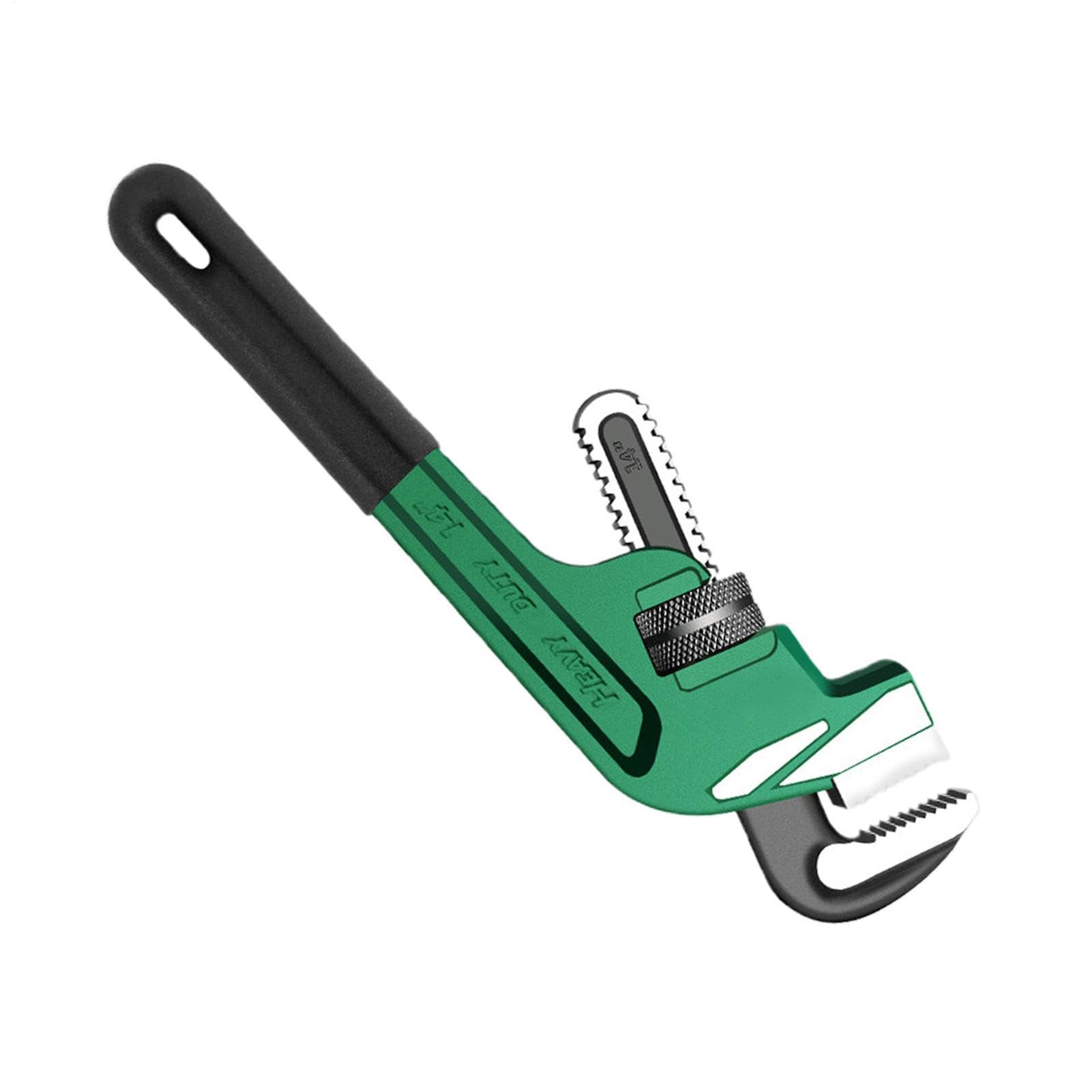 Llave de fontanería recta – Llave de tubo ajustable de 20 – 32 cm, fuerza industrial | Accesorios de hardware versátiles y duraderos para instalaciones domésticas, talleres de construcción, profession