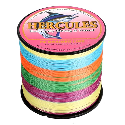 ヘラクレス(HERCULES) PEライン 釣り糸 8本編み 14号 1000M 15色-(マルチカラー)遠投 釣りライン 高強度 PE編組 釣糸 高感度 高比重 魚釣りライン 充実なタイプ