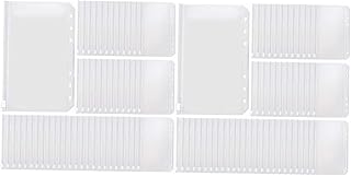 Ciieeo 100 Peças Saco De Buggy Com Zíper Pasta De Notebook Transparente Sacos Com Zíper Bolsa Organizadora De Bolso Com Zíper Envelopes De Dinheiro Livro De Folhas Soltas Pasta De Pasta