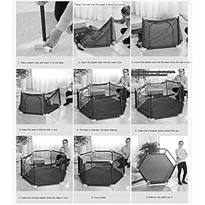 Baby play yard6 panel baby gate playpenindoor safety baby fence for the houseextra large anti fall play pen for toddler safe and sound  urban country home decor