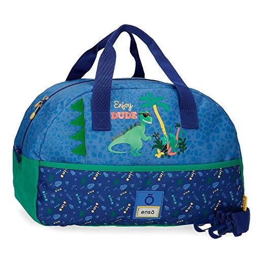 Enso Dino, Bolsa De Viaje Niños, Multicolor, 25x40x18 Cms