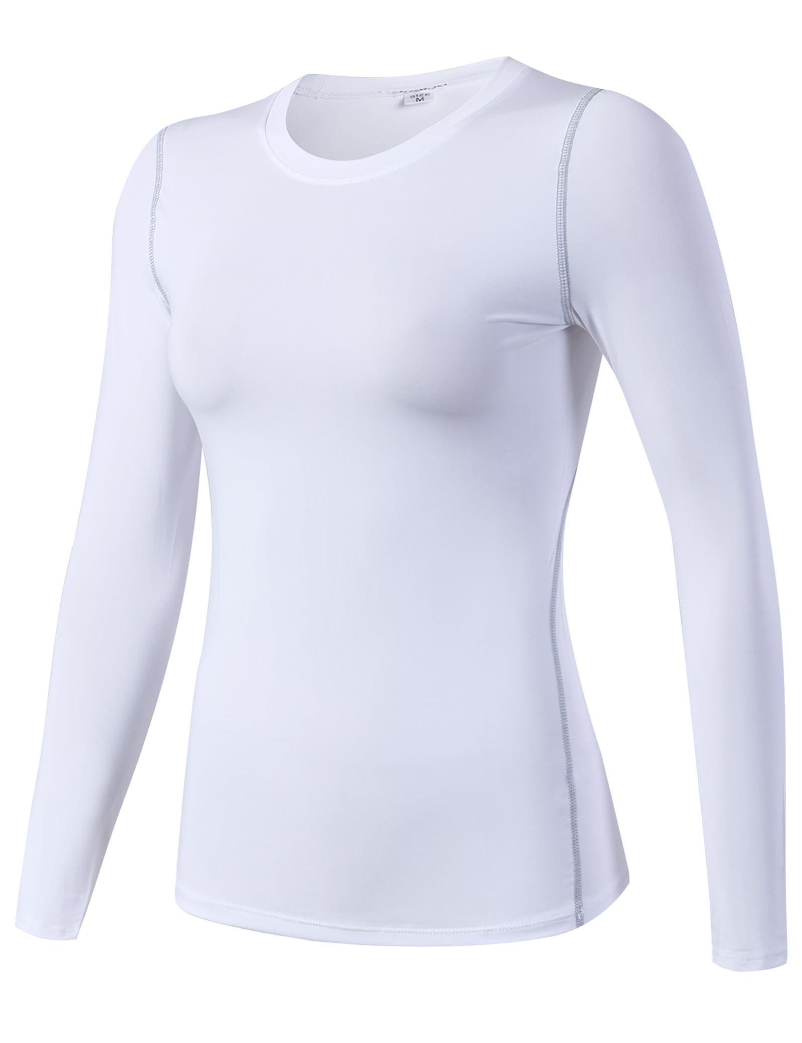 SPVISE 1 or 3 Pack Women's Compression Shirt Long Sleeve Performance Workout Tops Dry Fit Athletic Base Layer Gym Undershirts