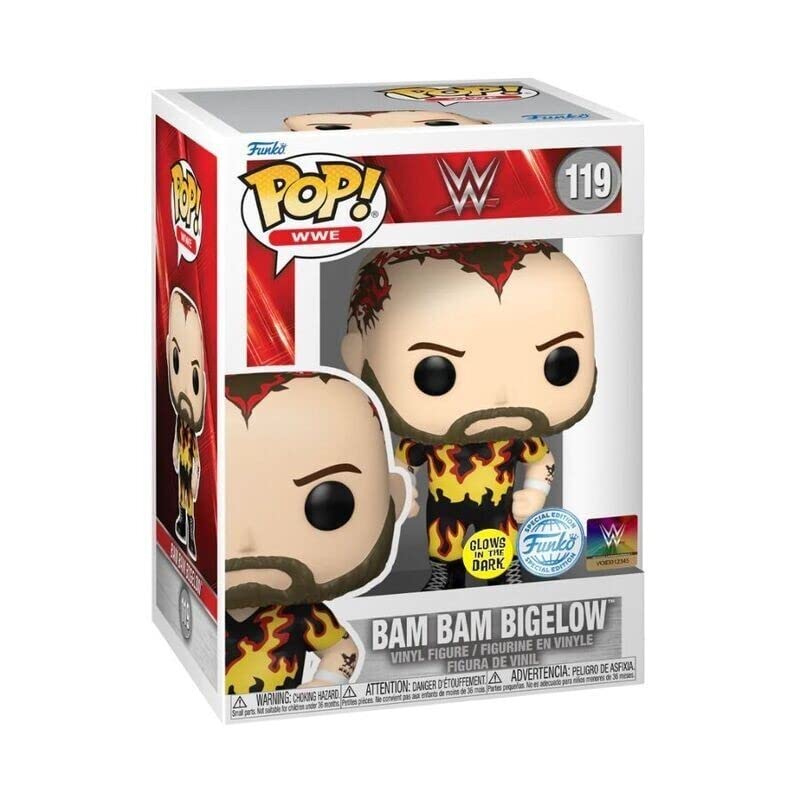 Pop! WWE 119 Bam Bam Bigelow Glows in The Dark