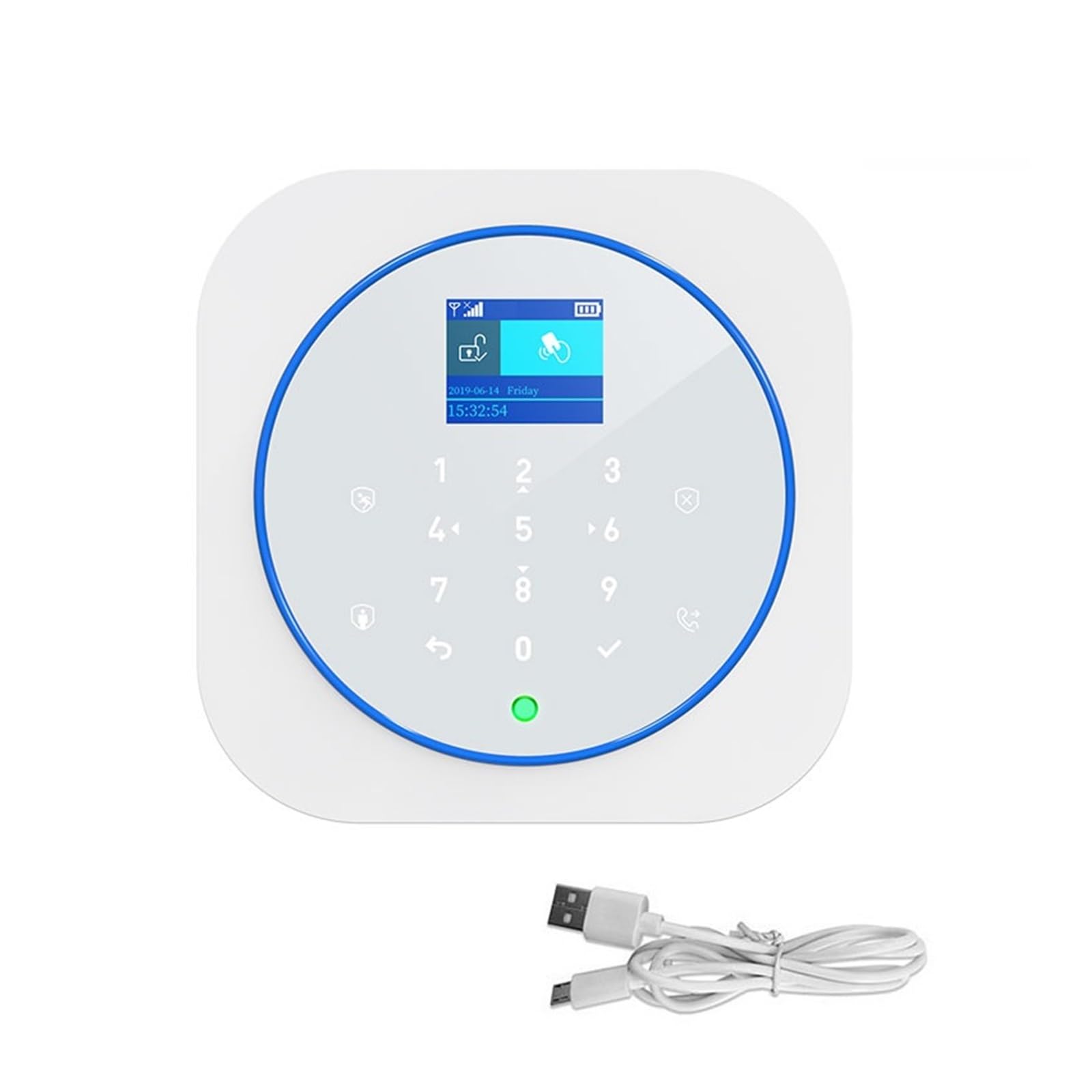 Sistema de alarma de seguridad inteligente para el hogar, conectividad inalámbrica GSM WiFi con control de aplicación para mayor seguridad y protección