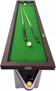 Portable Billiards Table, Pool Table for Training, Compact Snooker Table, for Recroom Livingroom Beginner Gameroom Color Style1, Size 2.1x0.54m/6.88x1.77ft