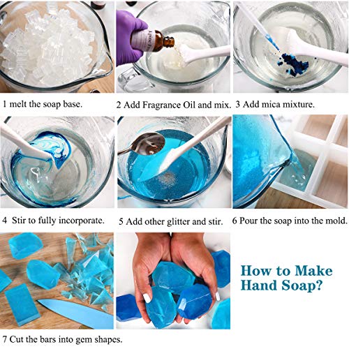 Seisso Mica Powder For Epoxy Resin, 15 Jars Of Pigment For Lip Gloss, Soap Making, Bath Bomb, Paint, Resin Dye, And Nail Polish Art (0.35Oz/10G Each Bottle) #TOP6