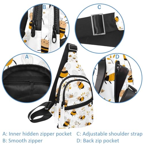 Bolsa de pecho para llevar el móvil con diseño divertido de pollo 2