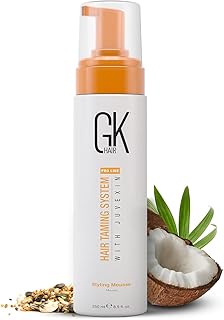 GK HAIR Global Keratin Volumizing Hair Styling Mousse Enhances Curls Add...