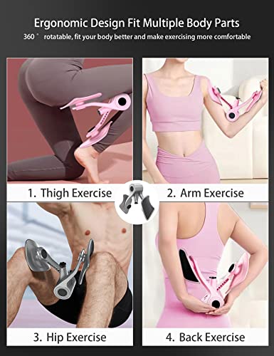 Ohkyoot Thigh Master Adjustable Strength Thigh Exerciser,Inner Thigh Exercise Equipmen,Kegel Exercise Products For Women,Pelvic Floor Muscle Trainer (Gray) #TOP1