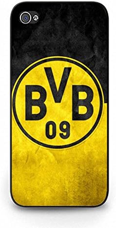 Personalized Borussia Dortmund BVB Phone Case for Iphone 5/5s Bundesliga Official Football Club Skin Cover Case BVB09 Borussia Dortmund Logo Design