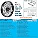 FatFlex 21X3.5'' Stainless Steel Spokes Front Dual Wheels NON-ABS Bearing for 2008-later Touring 21 Inch Harley Wheels and Rims Updating-2135FD-25SM-BBB(NON-ABS)