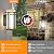 Yoenecea Outdoor Lighting Fixtures Wall Mount, Outdoor Wall Lights Modern with Frosted Glass, Aluminum Exterior Light for House Outdoor Wall Lantern for Garage Porch Carriage Patio (12.2''H, 1 pc)