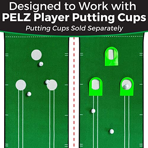 Pelz Player Golf Putting Mat | Includes Tour Proven Training Drills & Tips | Realistic Putting Surface By Dave Pelz Improves Your Putting Game | Measures 26" X 126" #TOP6