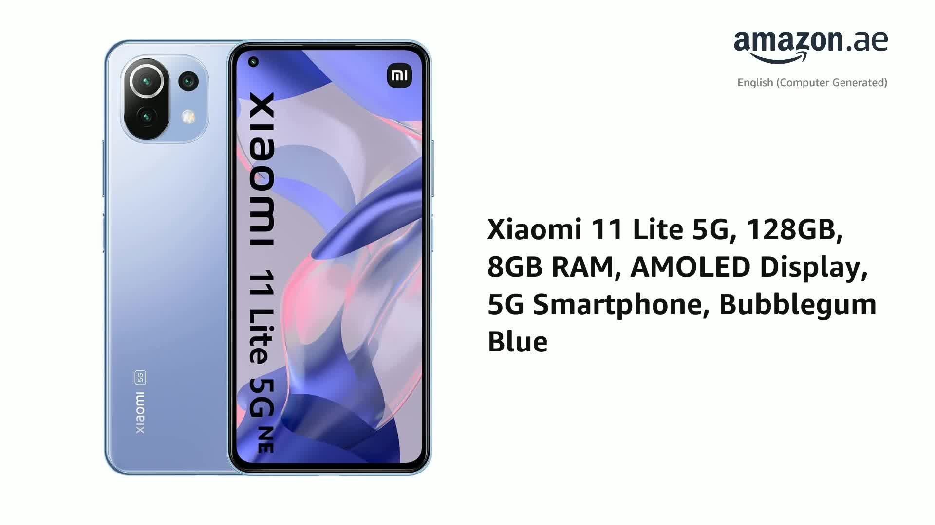 Xiaomi 11 Lite 5G NE Dual SIM Amoled Display Bubblegum Blue 8GB