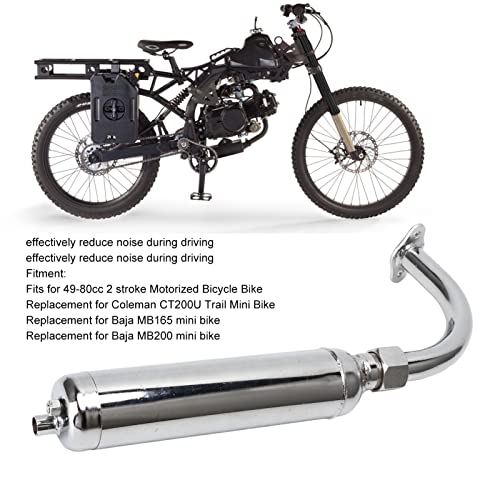 Tubo Marmitta di Scarico per Bici da 49-80 Cc a 2