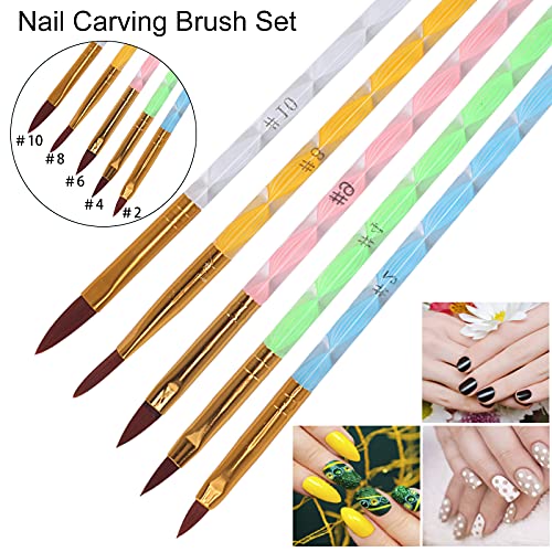 FOGAWA Nail Art Rendering Werkzeuge Ombre Sponge Stick mit 4 Ersatzköpfe + 8 Stück Nagel Pinsel Set Nageldesign Pinsel… – Bild 7