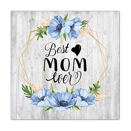 Plaque en bois personnalisée Best Mom Ever pour exprimer votre amour à chaque instant
