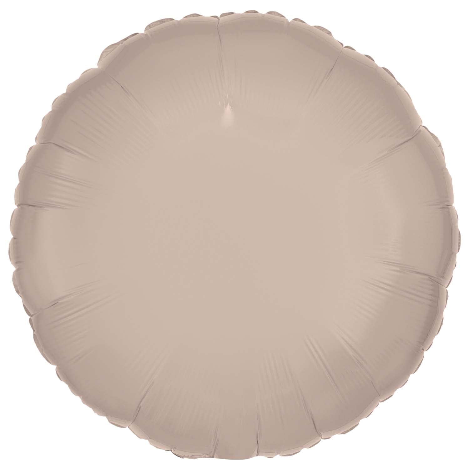 amscan 9915471 Silk Lustre latte round foil