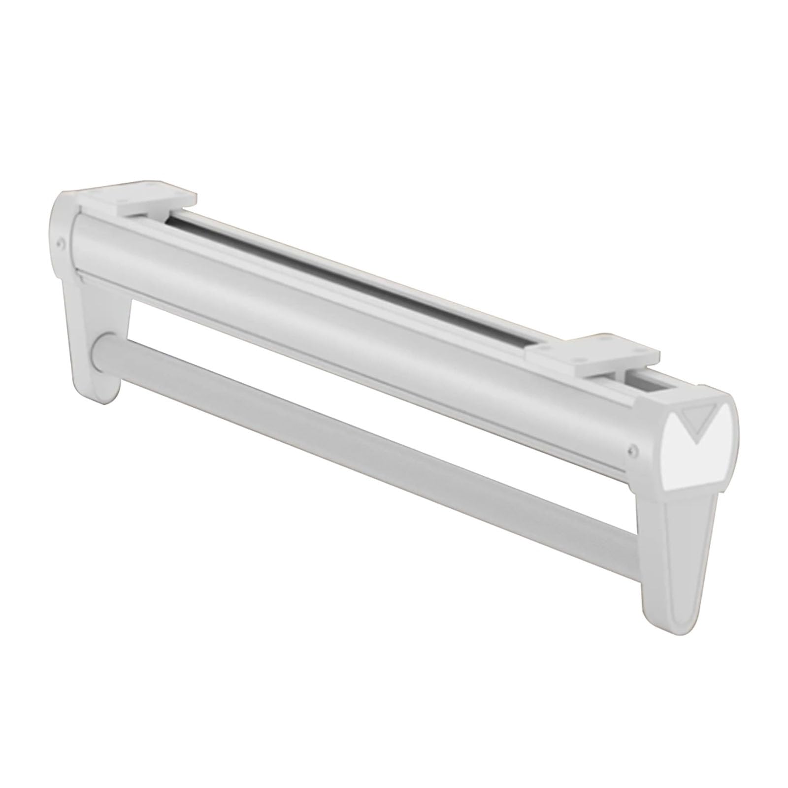 wardrobe rails and fittings Home Coat Hanging Rail for Cupboard, White Black Closet Rods/ Heavy Duty Clothes Hanging Rod Wardrobe Pole, Narrow Wardrobes/ Laundry Room Metal Hanger(White,46cm/18.1in)