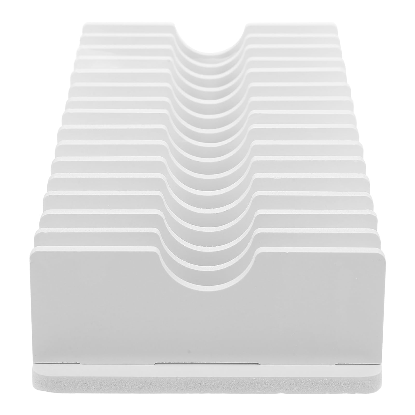 NUOBESTY Support De Téléphone Portable Pour Bureau Avec 15 Compartiments Organisateur En Pvc Pour Calculatrices Et Rangement