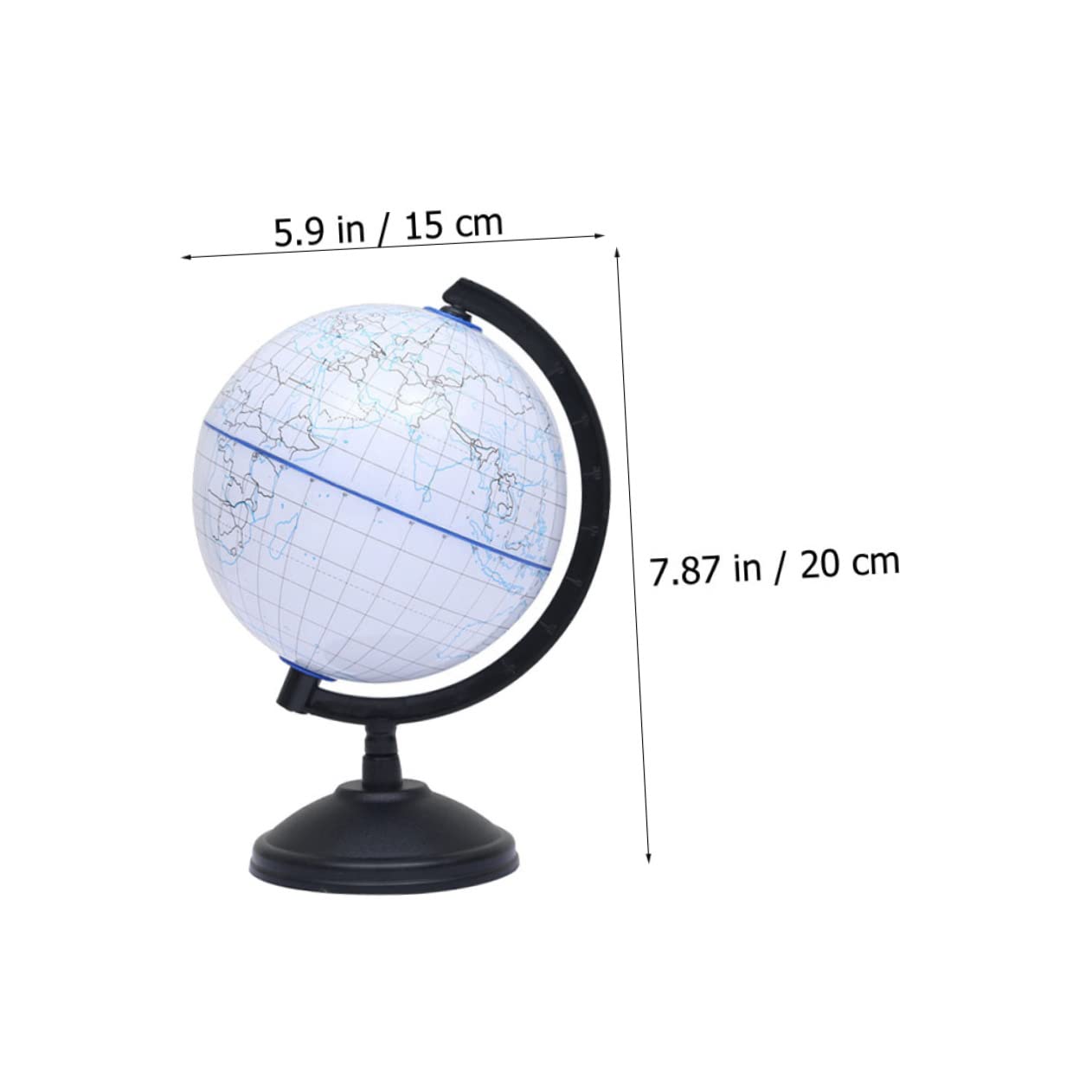 LIOOBO 2pcs DIY Color Your Own Unfinished World Globe for Educational Craft Kit with Markers Reusable Fun Learning Activity for Exploring Geography and Cultures