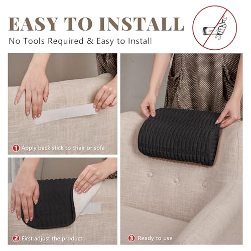 Coussin repose-tête et soutien cervical pour chaise de bureau inclinable - 5