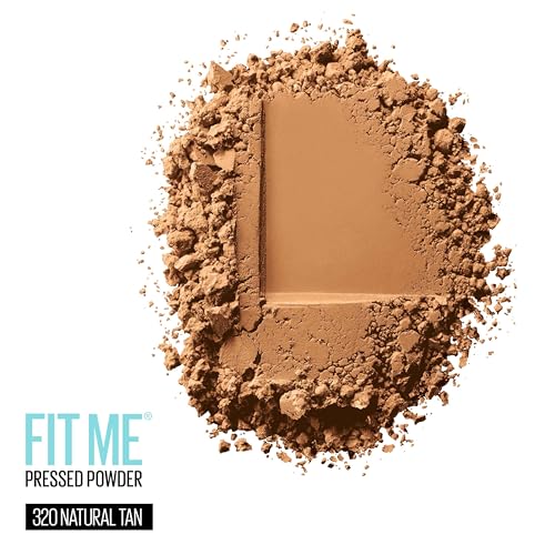 Image of Maybelline Fit Me Matte + Poreless Pressed Face Powder Makeup & Setting Powder, Natural Tan, 1 Count