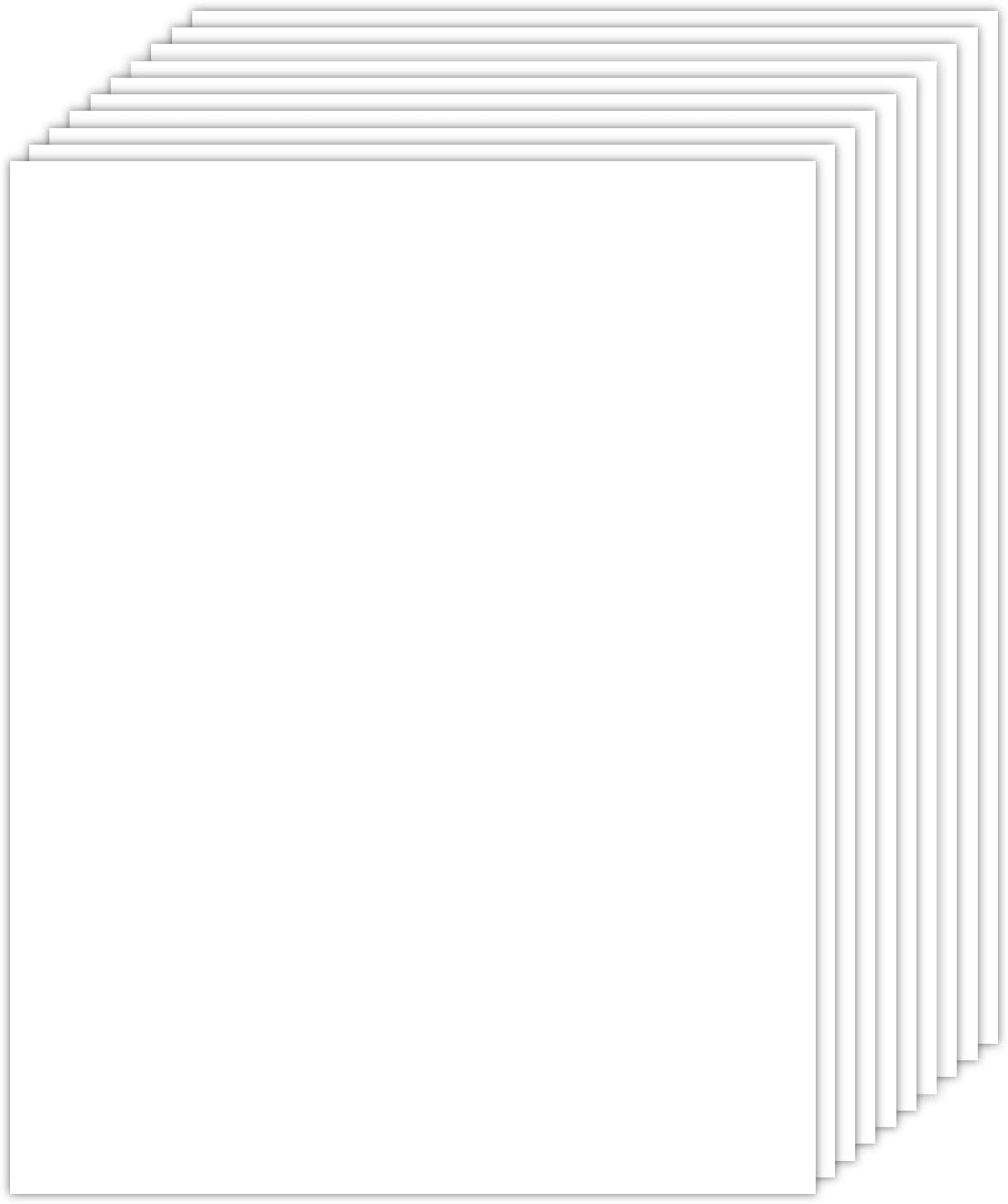 Lot 50 Feuilles Papier Cartonné Blanc A4 380g/m² – Idéal Dessin, Écriture Et Artisanat