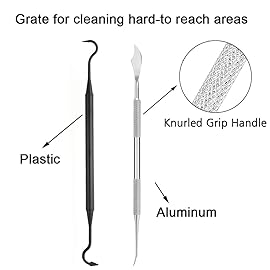 Accmor Gun Cleaning Brush & Polymer Pick Kit, Weapons Cleaner Tools Set Including 3 Double-Ended Metal Wire Bristle, 2 Stainless Steel & 4 Plastic Nylon Picks Supplies for Welding Slag Rust