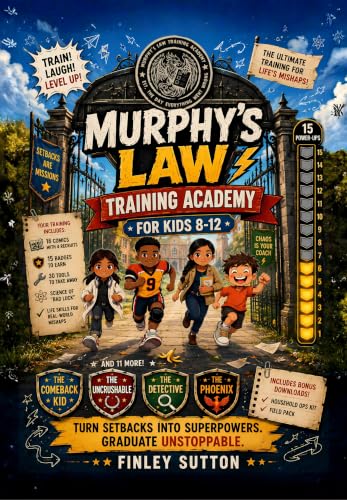 Murphy's Law Training Academy for Kids 8–12: 15 Comic Quests That Build Resilience, a Growth Mindset, and Coping Skills to Handle Oops Moments, Survive Bad Days, and Turn Chaos into Confidence
