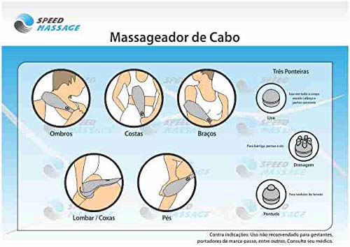 Massageador Elétrico Corporal Infravermelho Tratamento Formato de Tubarão (110V)