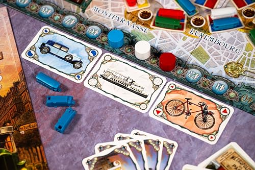 Ticket to Ride Paris juego de mesa miniatura 6