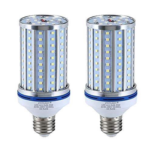 LEDR[Cg gERV^ 25W LEDd E26 2500LM 6000K 200WMd Px ȃGl  qɁE[ˁEԏEԌɁEHEK[WȂǂɑΉ(, 25W), (2)