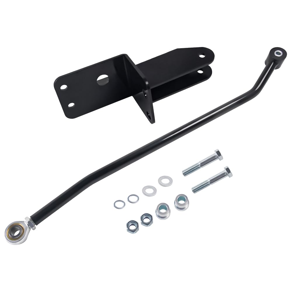 loosooFront Adjustable Lift Track Bar 4"-6.5", Compatible with JEEP Cherokee XJ 4WD 2WD 1984-2001, Adjustable Track Bar and Relocator Bracket