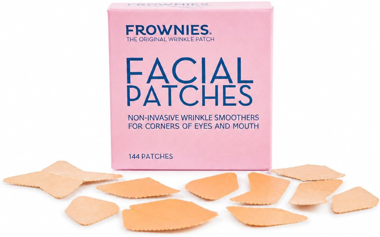Frownies Corners of Eyes & Mouth Wrinkle Patches, 144 Count | Helps Visibly Soften Crow’s Feet, Smile Lines & Nasolabial Folds