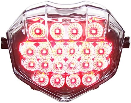 Integrated Sequential LED Tail Lights Clear Lens for 2013-2017 Triumph Daytona 675 20+ Moto2 13-19 Street Triple 20-22 765 RS