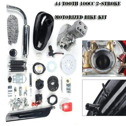 TBVECHI Bike Engine Kit, Full Set Upgraded 100cc Bike Bicycle 36 Tooth Sprocket Motorized 2 Stroke Petrol Gas Motor Engine Kits