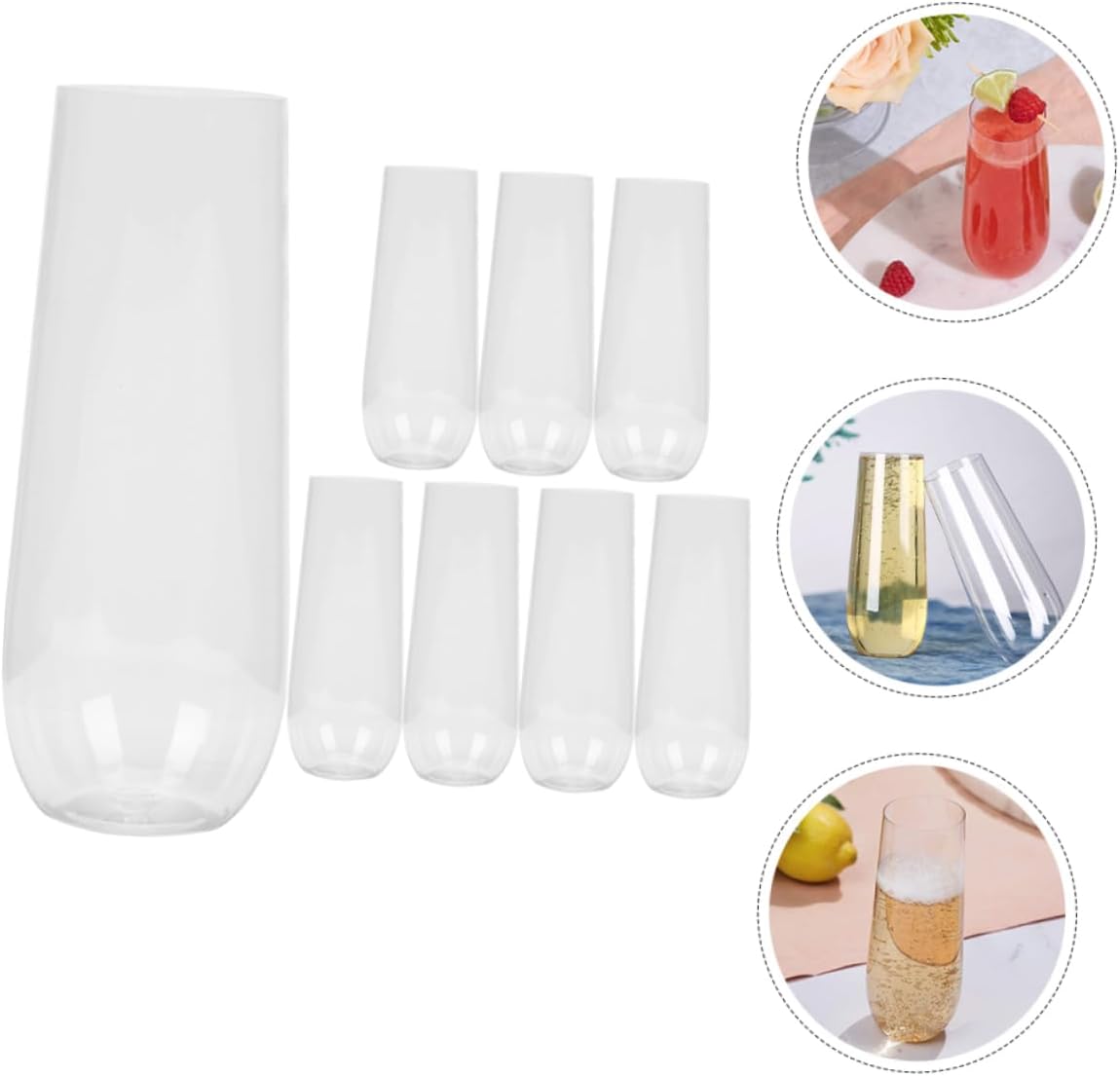 Alipis 32pcs Plastic Wine Cups Elegant Cocktail and Juice Cups for Parties Weddings and Gatherings Unbreakable and Versatile Drinkware