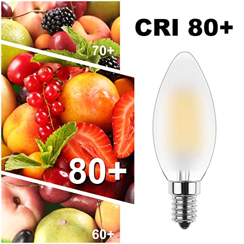 Ampoule bougie E14 LED 4W dimmable anti éblouissement matte