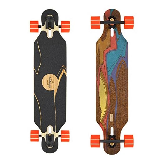 Loaded Boards Icarus Bamboo Longboard Skateboard Complete w/ 80mm 80a Kegels (Flex 1)