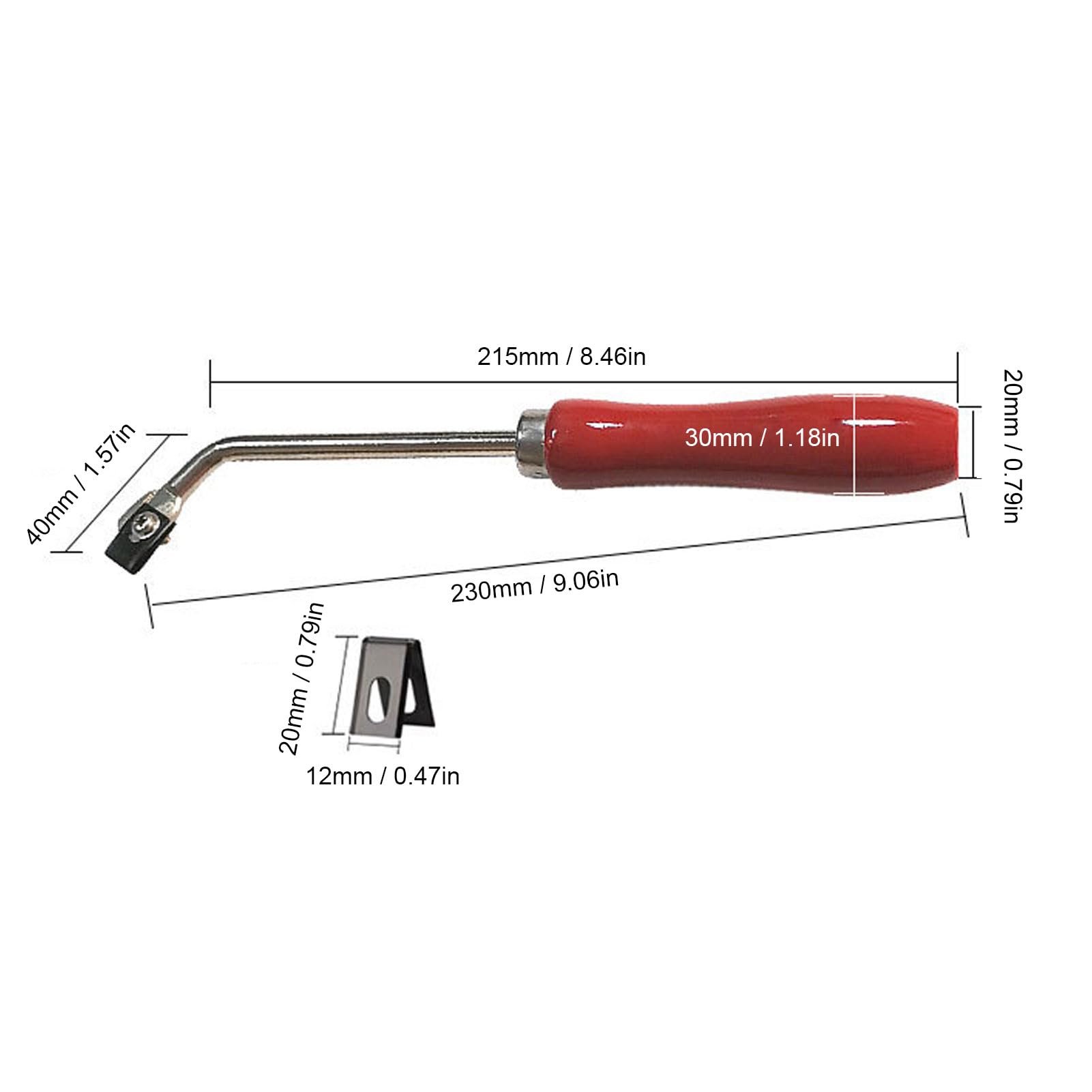 Garosa Scanalatrice per Pavimenti in PVC con 3 Lame Acciaio per Carichi Pesanti