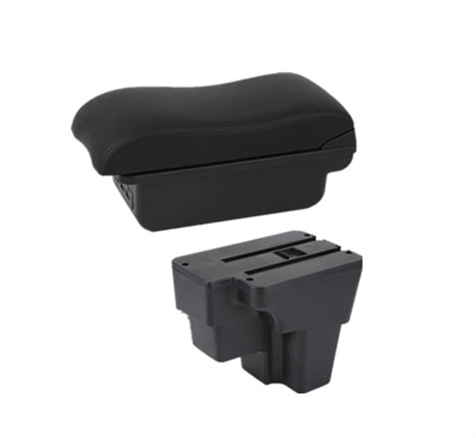 NOHEEU Armrest Box Europe South Retrofit Car Storage Accessories For STONIC For Rio Lx For Cerato 2015-2024(B2 black line 3USB)