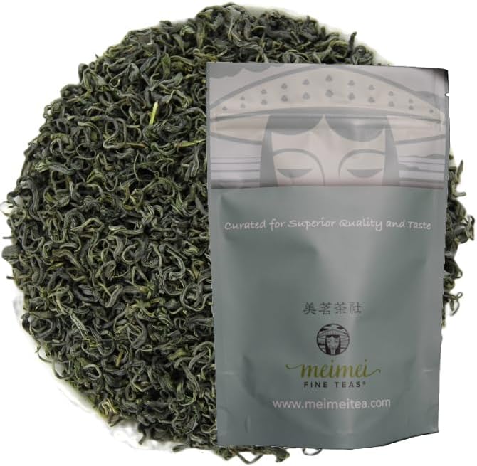 - MeiMei Fine Teas Premium Early Spring Enshi Jade Dew Green Tea, Chinese Loose Leaf Tea Ecologically Grown High Mountain Selenium-Rich, High Antioxidants Energy Boost 75g/2.65oz