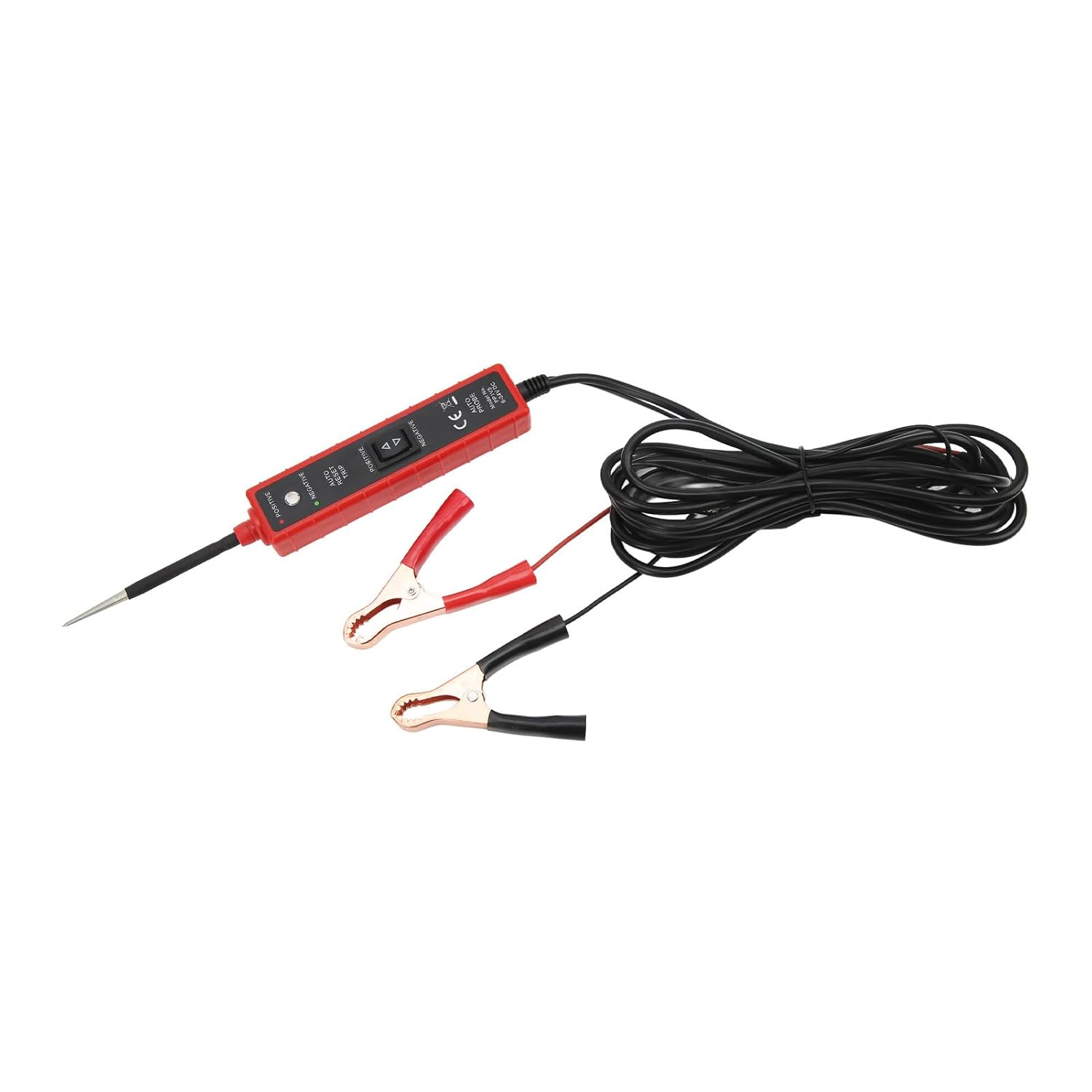 YOUTHINK Power Automotive Test Probe for Trailers and Relays - Automobile Circuit Tester with 6-24V LED Light - Easy Polarity Test and Components Activation, ABS + Stainless Steel