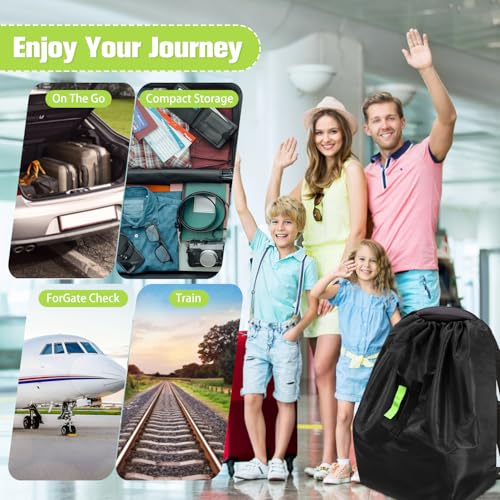 car seat bags for airplane travel durable carseat cover for air travel car seat travel bag with shoulder straps and 2pcs luggage tags for airplane