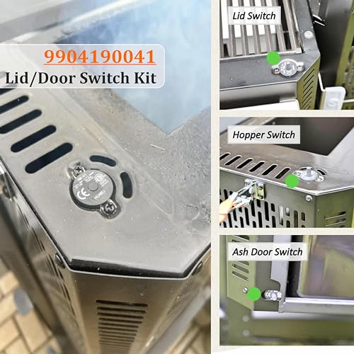 Replacement Fan and Lid/Door Switch Kit Compatible with Masterbuilt Gravity Series 560/800/1050 Digital Charcoal Grill and Smoker Combo - Thumbnail 4