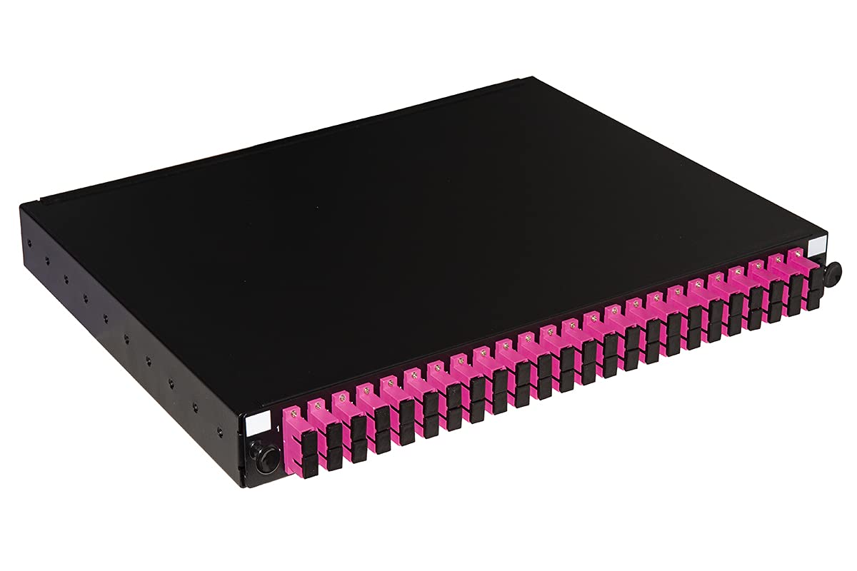 Panneau De Brassage Fibre Optique 19" - 24 Ports SC Simplex OM3 - Profondeur 250 Mm - Tiroir Amovible - Noir - 8