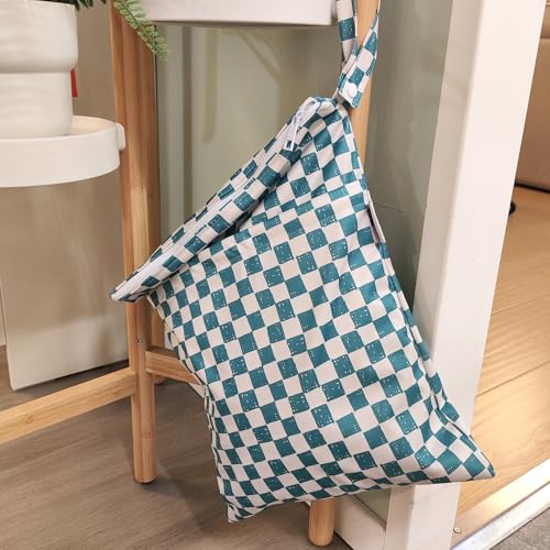 Image of Mama Koala 2 Pack Wet Dry Bags on the Go, Swimming Pool, Beach, in Gym, Fitness Center, Natatorium, Polyester Waterproof Diaper Bag with 2 Pockets, Portable, Reusable, Machine Washable - 12in /16in-021